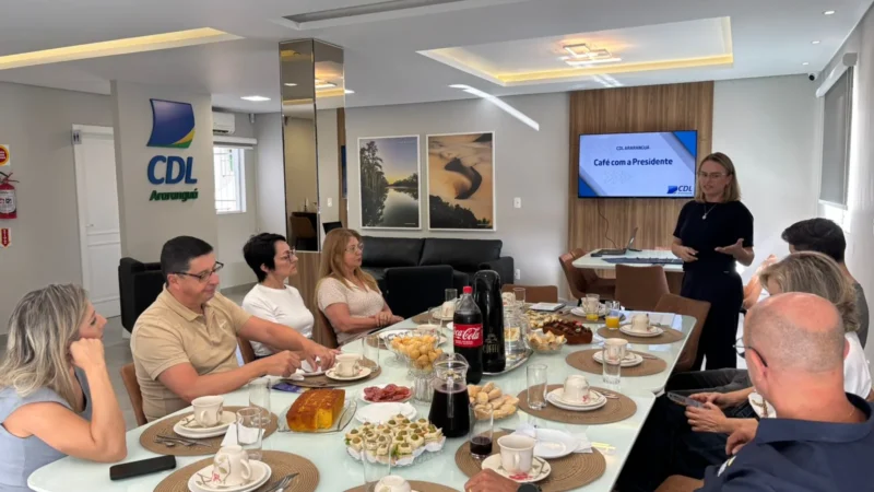 CDL de Araranguá fortalece diálogo com empresários em mais uma edição do Café com a Presidente