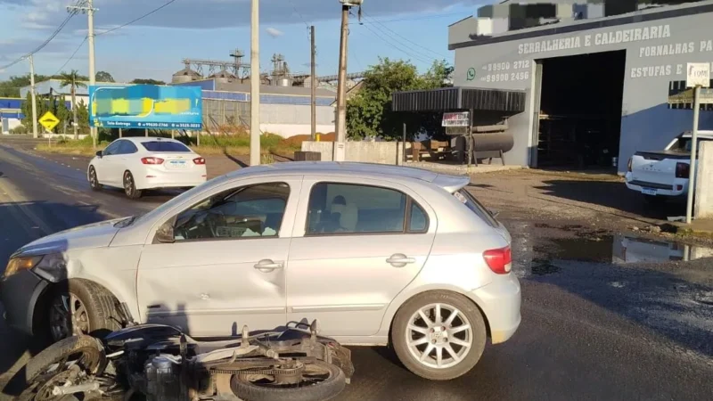 MULHER FICA FERIDA EM ACIDENTE NA SC-108, EM TURVO