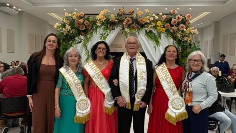 Concurso da Terceira Idade celebra vitalidade e elege rei e rainha em Araranguá