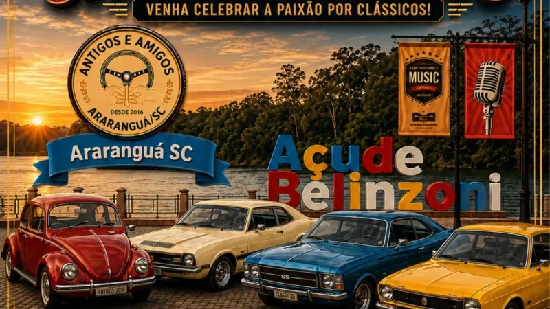 ENCONTRO DE CARROS ANTIGOS PROMETE MOVIMENTAR O AÇUDE BELINZONI NESTE DOMINGO