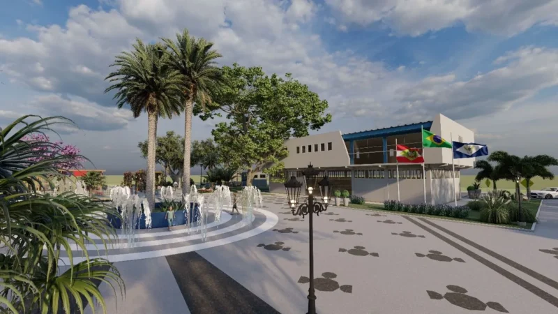 Meleiro terá nova praça central de quase R$ 1 milhão e promete transformar o coração da cidade