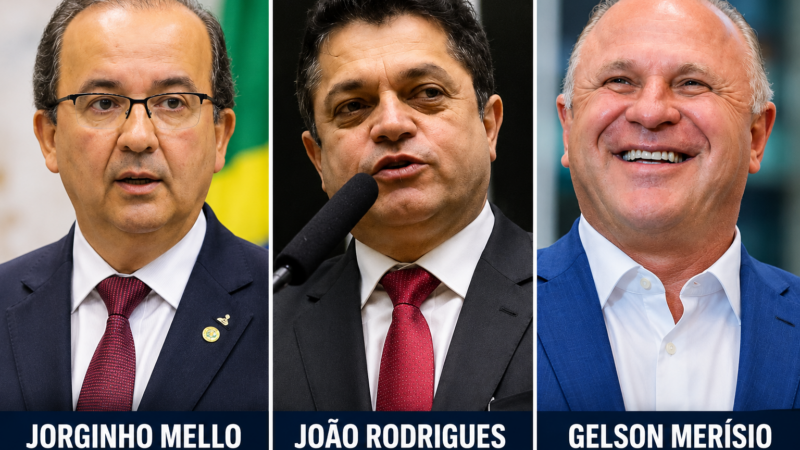 Jorginho lidera arrecadação de campanha em SC; Merisio é quem mais colocou dinheiro próprio