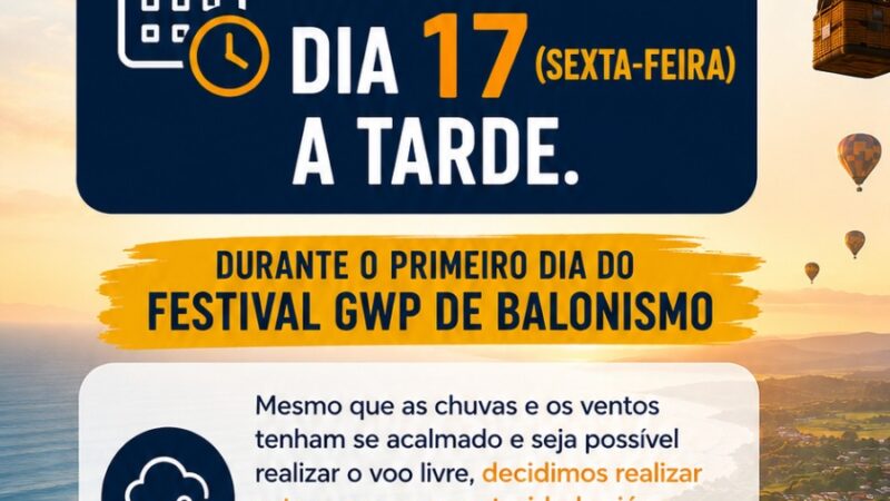 Festival de Balonismo reforça compromisso com segurança e transparência nas operações