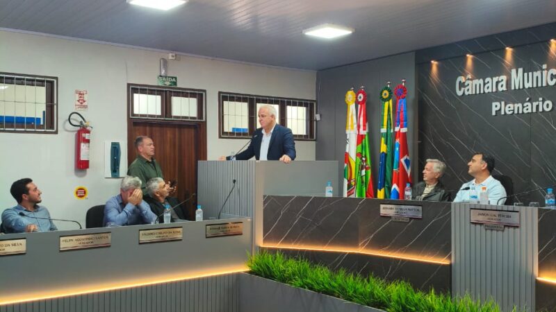 Presidente da Câmara assume interinamente a Prefeitura de Balneário Gaivota por 14 dias