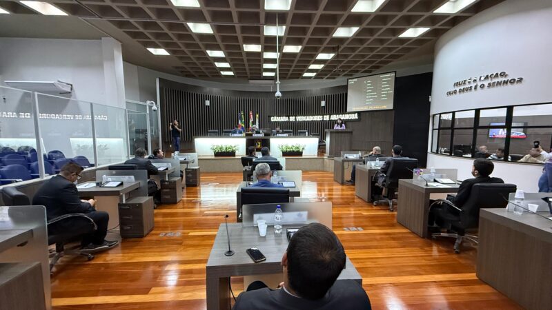 Câmara de Araranguá encerra julho com aprovação de projetos, novas propostas e espaço para demandas da comunidade