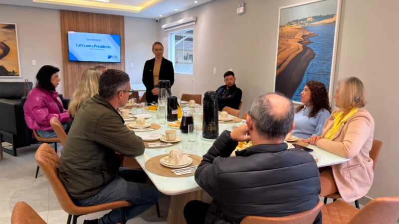 Café com a Presidente aproxima CDL de empresários e fortalece comércio em Araranguá