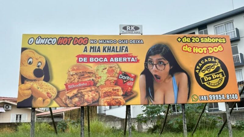 Ministério Público vai apurar outdoor com possível conteúdo sexual em Araranguá após denúncia
