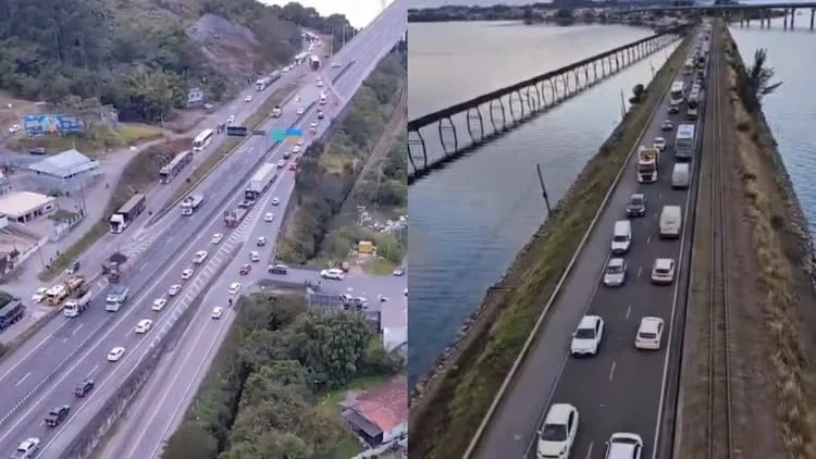 Ponte Anita Garibaldi segue bloqueada com obras 24h e força-tarefa de 50 profissionais