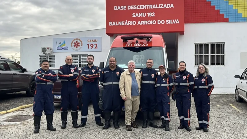 SAMU completa um ano em Balneário Arroio do Silva com mais de 2,4 mil atendimentos e média de sete ocorrências por dia