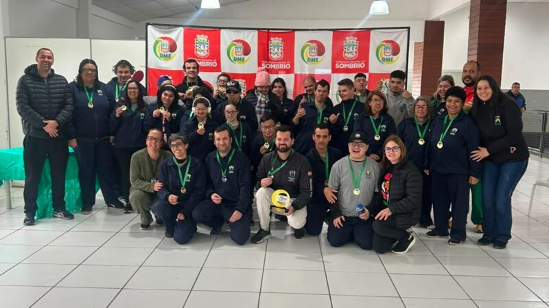 Festival esportivo reúne atletas de três APAEs e promove inclusão em Sombrio