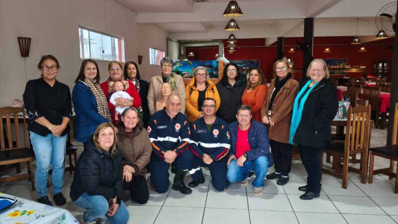 Primeiros socorros chegam aos Clubes de Mães e ampliam preparo para situações de emergência
