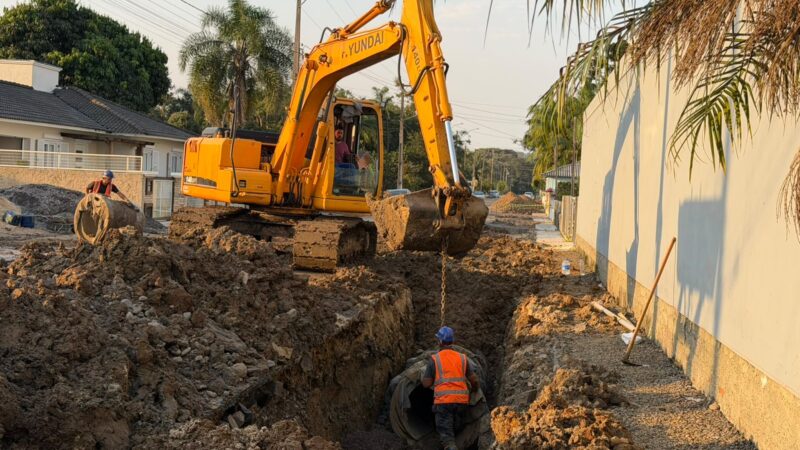 Obra de drenagem reforça infraestrutura e busca reduzir alagamentos no Centro de Turvo