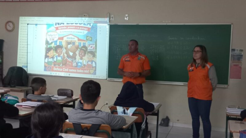 Defesa Civil leva alerta sobre El Niño e prevenção de riscos às escolas de Balneário Gaivota