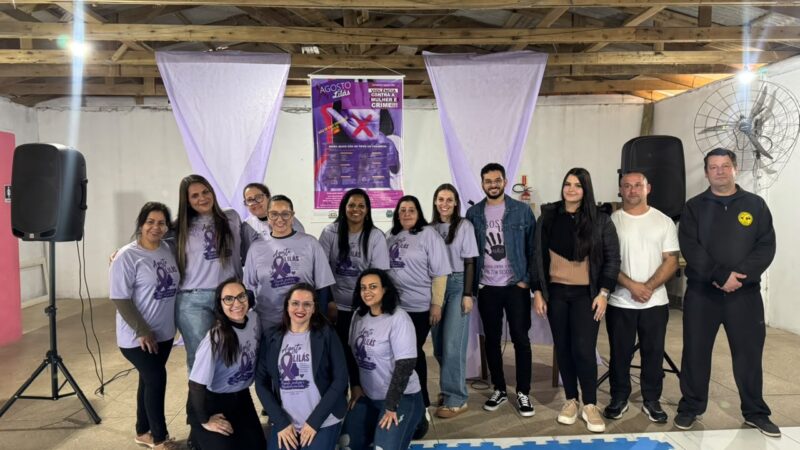 Agosto Lilás reúne comunidade em Balneário Gaivota com informação, prevenção e defesa das mulheres