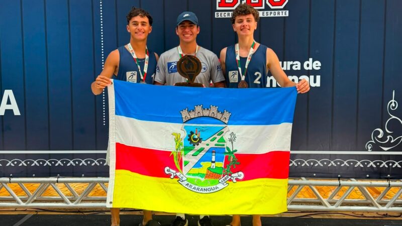 Araranguá conquista bronze no vôlei de praia dos Joguinhos Abertos de Santa Catarina