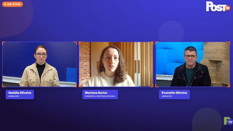 Mariana Sartor apresenta propostas para direitos sociais, meio ambiente e fiscalização no Post Notícias