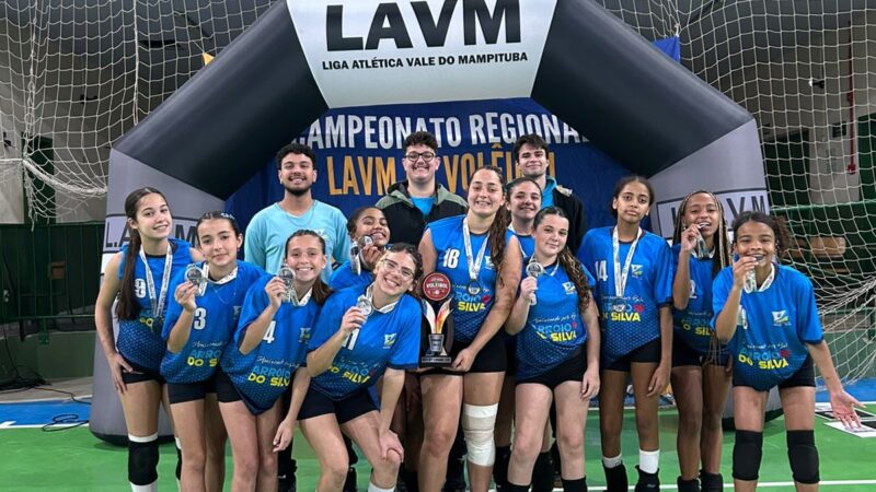 Balneário Arroio do Silva conquista vice-campeonato regional no Voleibol Feminino Sub-13