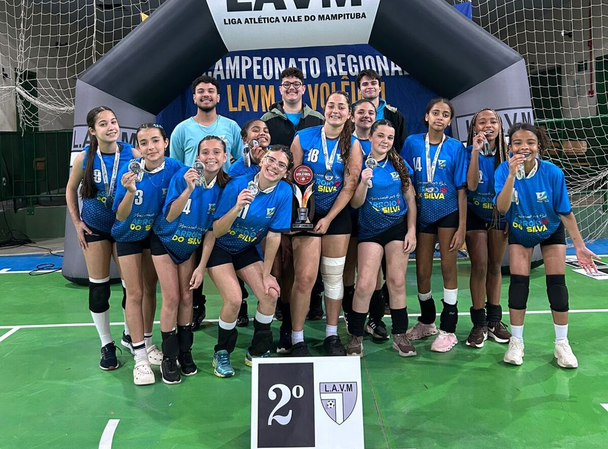 Balneário Arroio do Silva conquista vice-campeonato regional no Voleibol Feminino Sub-13