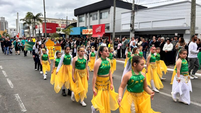 Araranguá prepara grande desfile cívico de 7 de Setembro com participação de 101 instituições