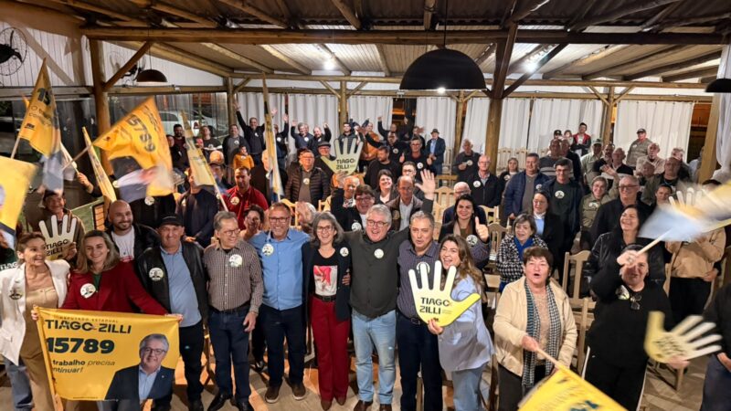 O Sul se mobiliza por Tiago Zilli e mostra força crescente da candidatura