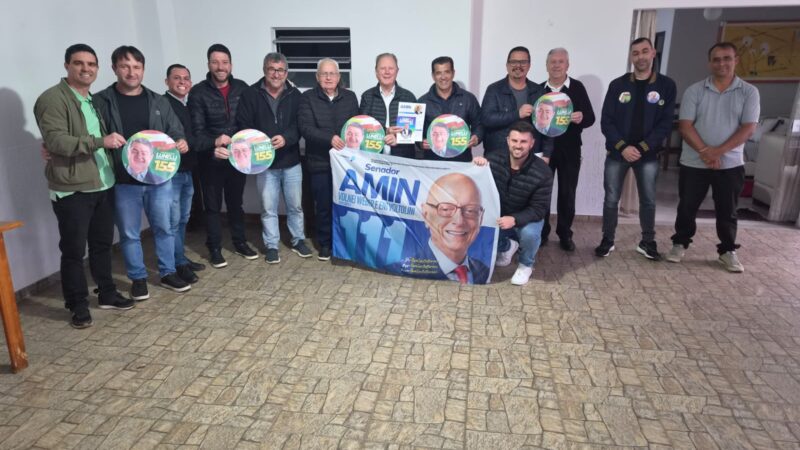 Vereadores de Araranguá se reúnem com Gênesio Spilleri e declaram apoio à chapa Lunelli e Amin