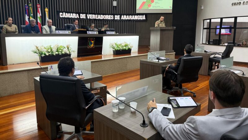 Segurança pública: comandante do 19º BPM apresenta dados e anuncia reforço no efetivo em Araranguá
