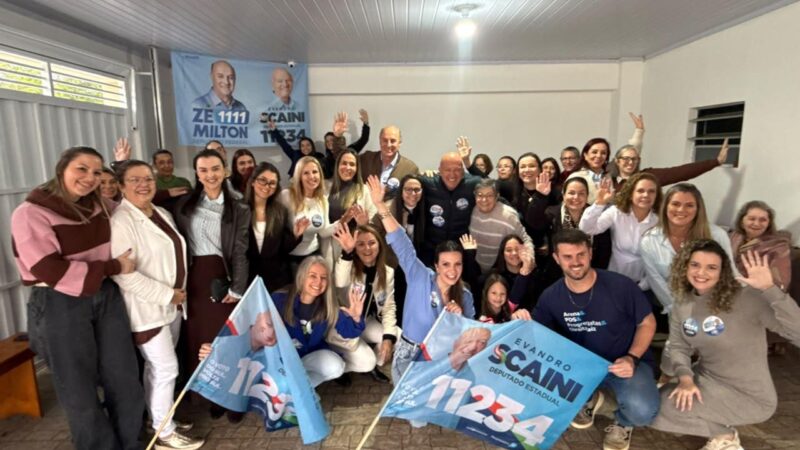Zé Milton e Scaini intensificam agenda e ampliam mobilização na reta final da campanha