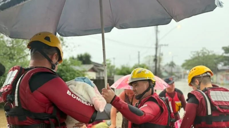 Chuvas intensas provocam alagamentos e mobilizam Corpo de Bombeiros em Criciúma e região