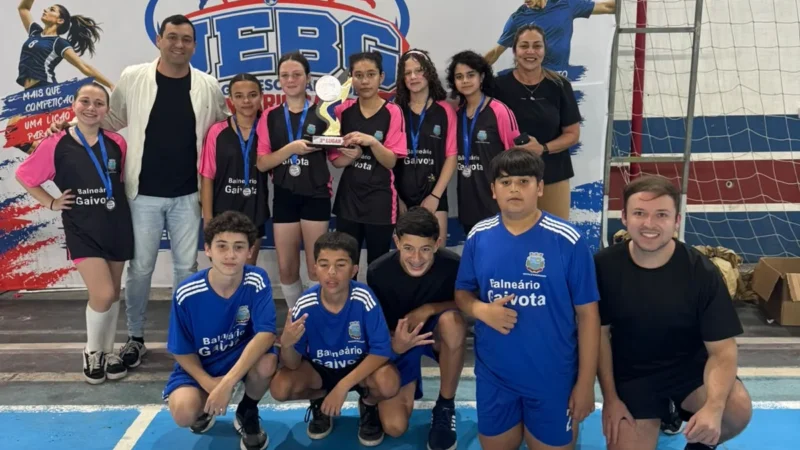Escola Professor Darcy Ribeiro conquista título dos Jogos Escolares de Balneário Gaivota
