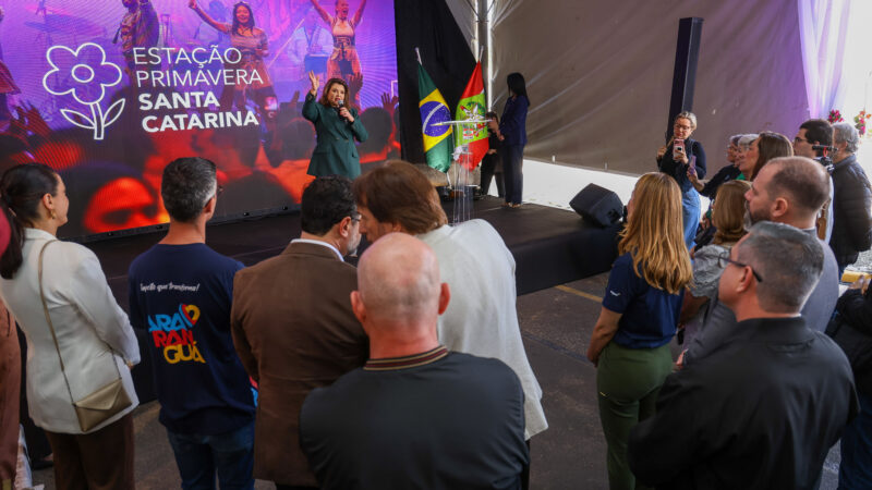 Araranguá vira palco do lançamento da Estação Primavera, campanha que quer movimentar o turismo catarinense o ano inteiro
