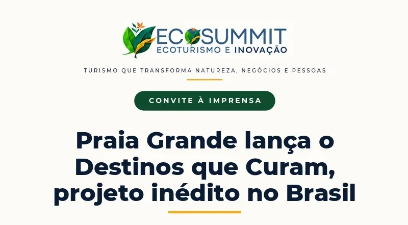 Praia Grande abre 2ª EcoSummit com lançamento de projeto inédito no Brasil
