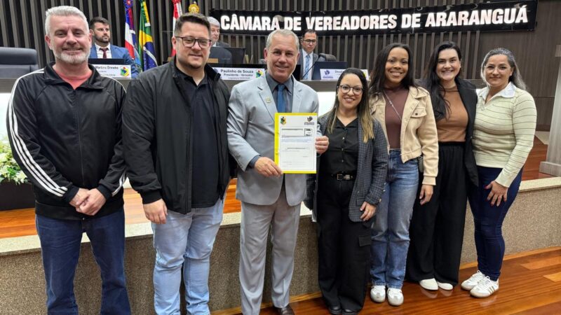 Câmara de Araranguá reconhece AFHRA como entidade de utilidade pública