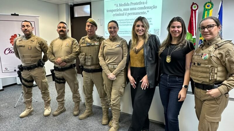 PM e Fórum de Araranguá promovem palestra para homens autores de violência doméstica