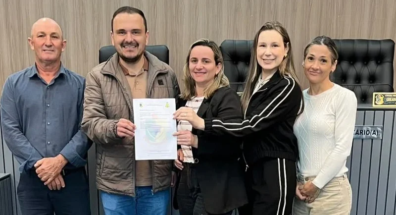 Chapa protocolada para Mesa Diretora da Câmara de Maracajá